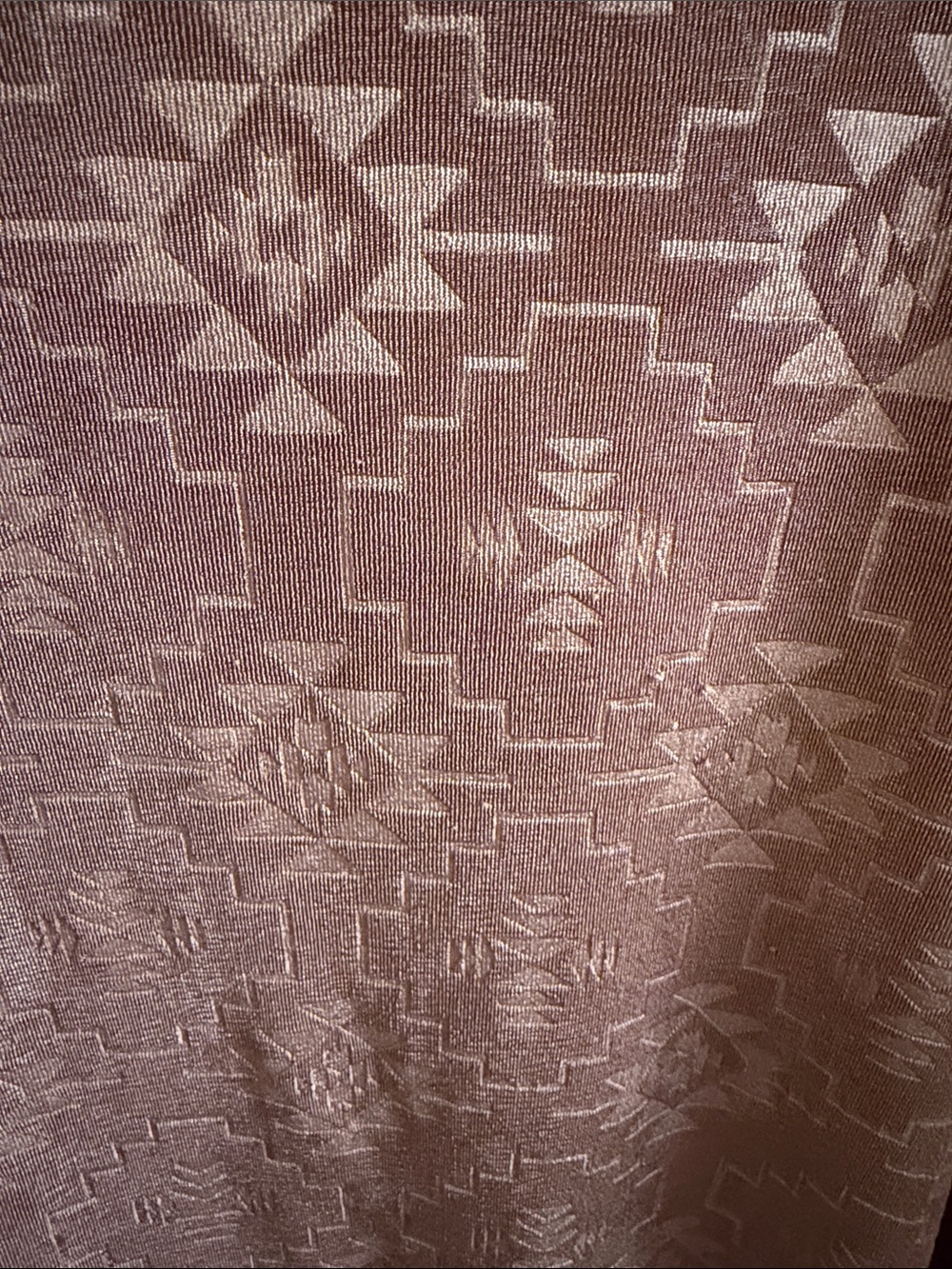 Women's Rust Aztec-Print Top - Picture 3 of 5